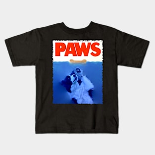 Border Beauty Collie PAWS, Urban Canine Couture Tee Triumphs Kids T-Shirt